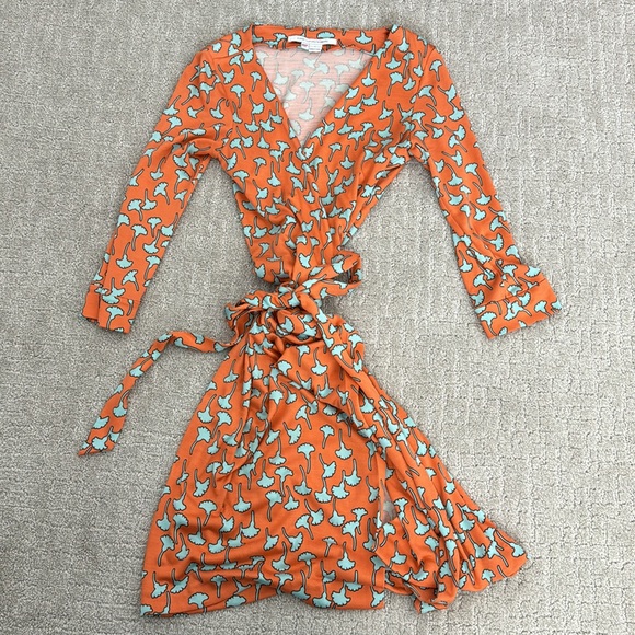 New Julian Two Wrap Dress Silk Jersey Dress Dvf New Julian Two Wrap Dress  Jersey Wrap